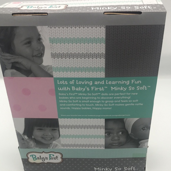 Goldberger Baby's Minky African American Baby Doll - Picture 5 of 5